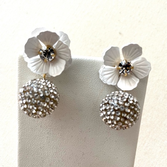 J. Crew Tropical Pave Drop Earrings - Picture 6 of 7